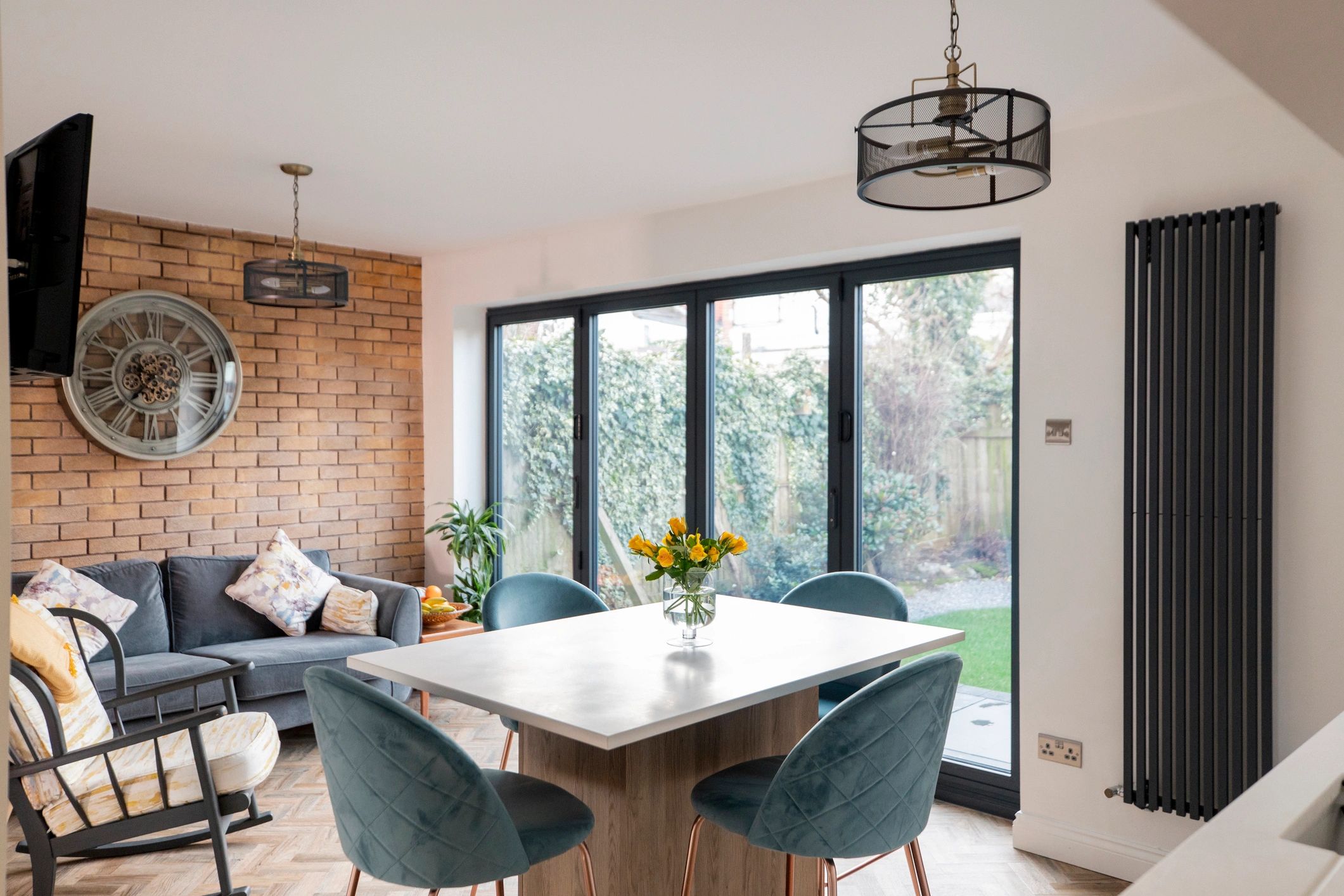 Home interior showing sliding patio door access