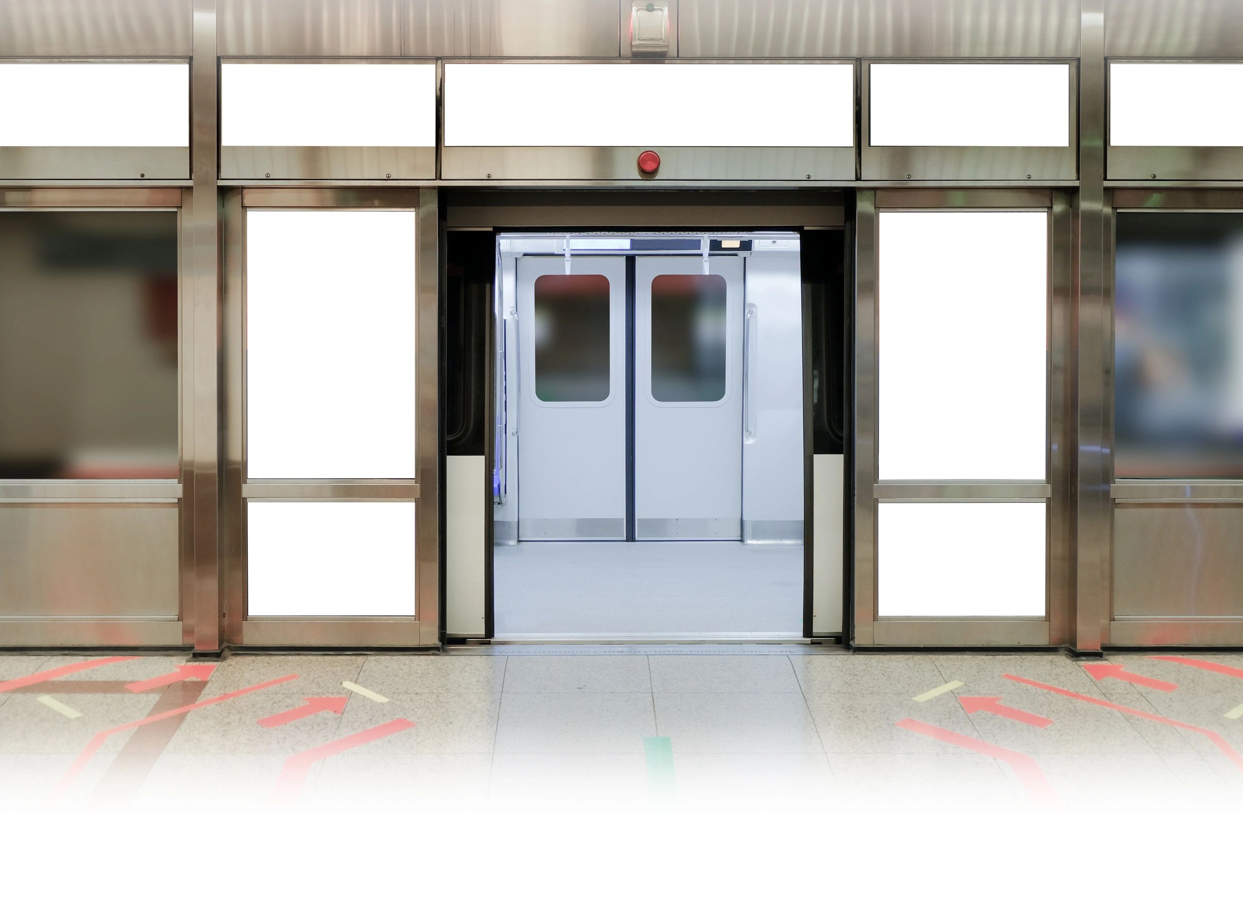 Automatic commercial sliding door entrance