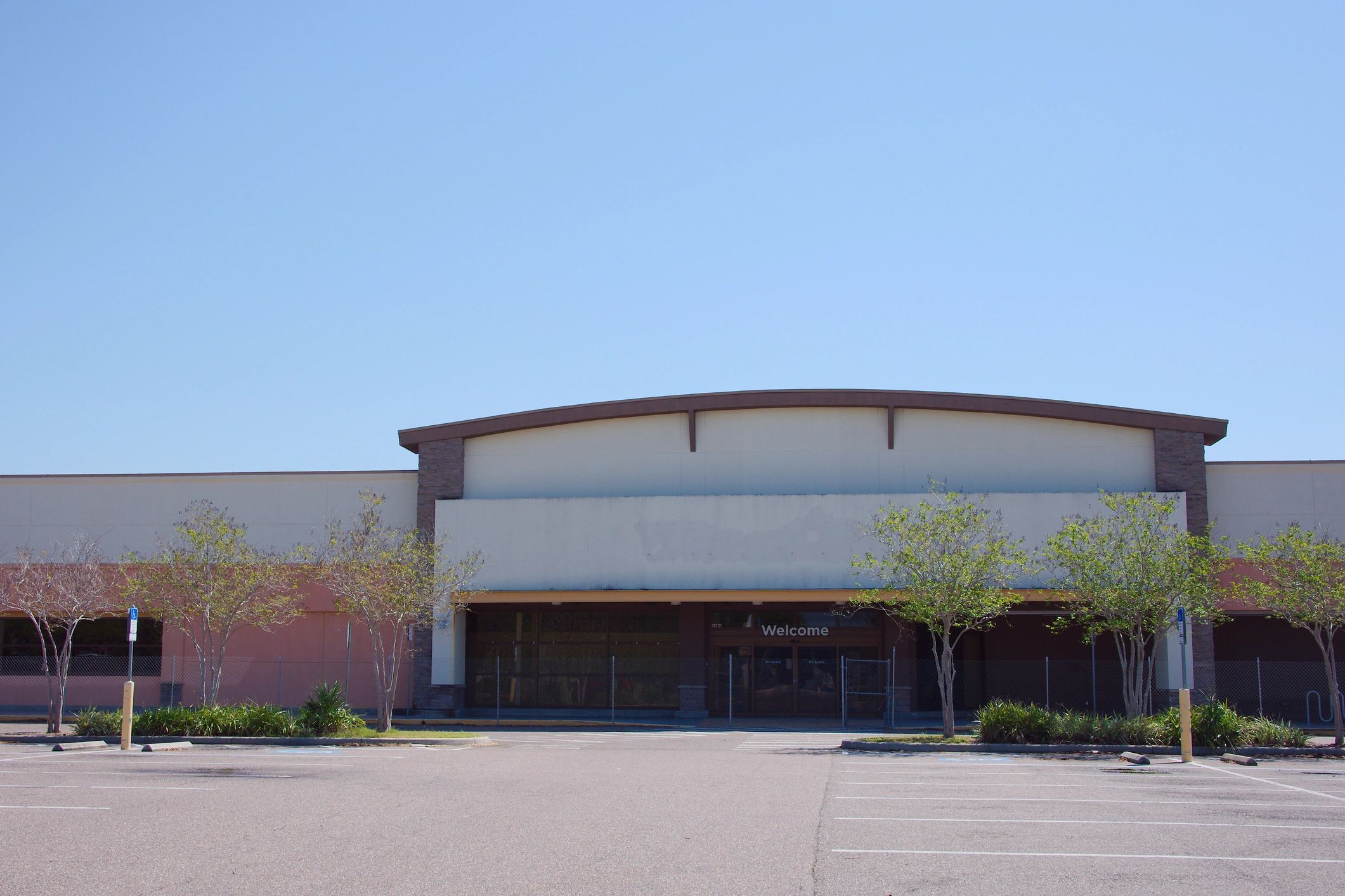 Commercial storefront exterior relevant to emergency glass service
